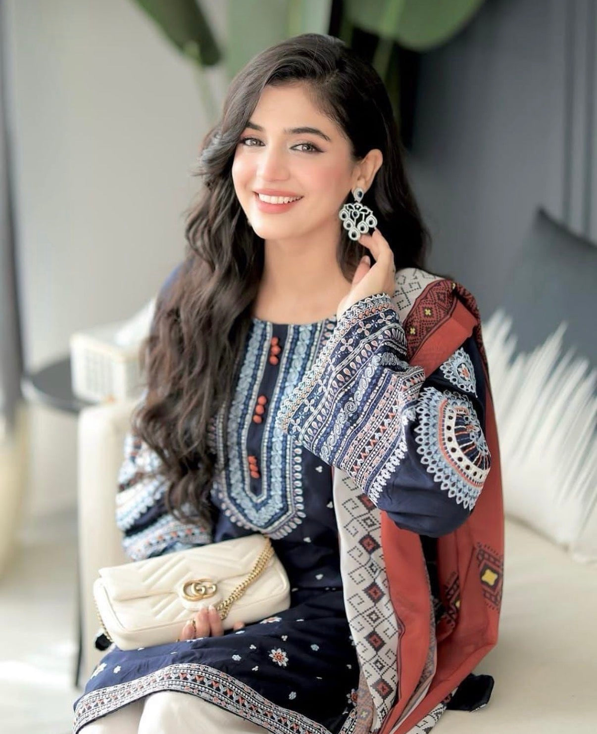 Embroidered Lawn Farshi Shalwar Suit | READY TO DISPATCH