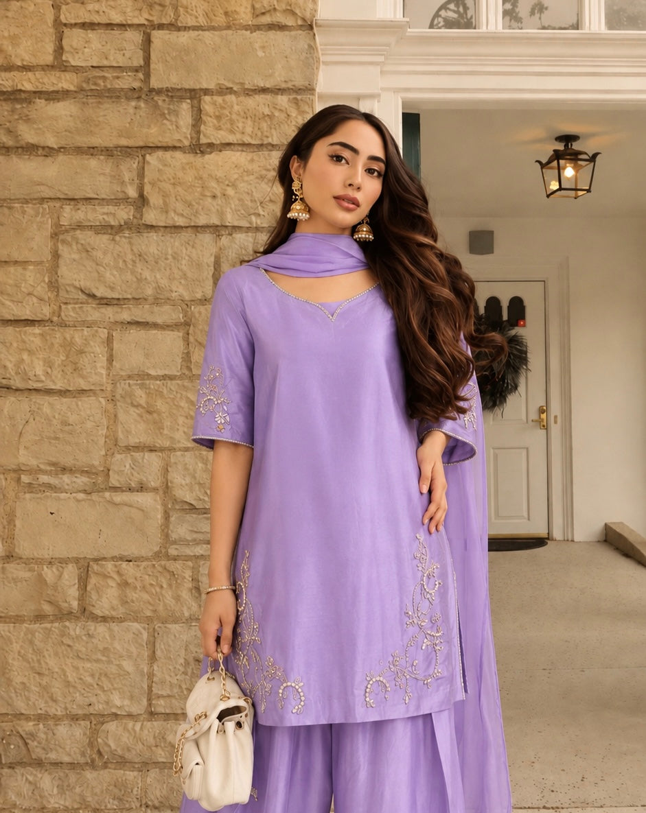 Lavender Luxe Farshi 💜| Ready To Dispatch