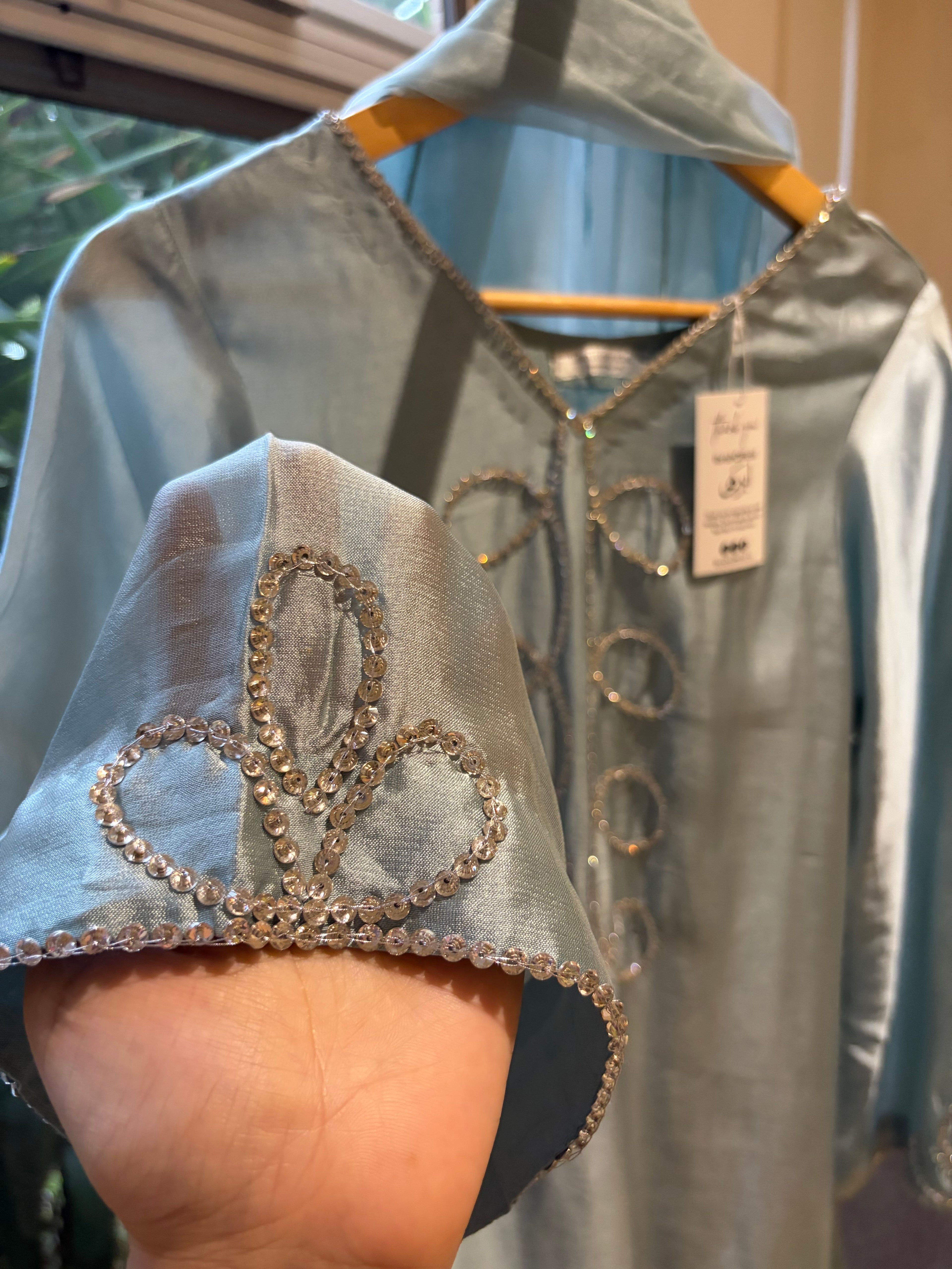 Dusty Sage Kaftan Set| READY TO DISPATCH
