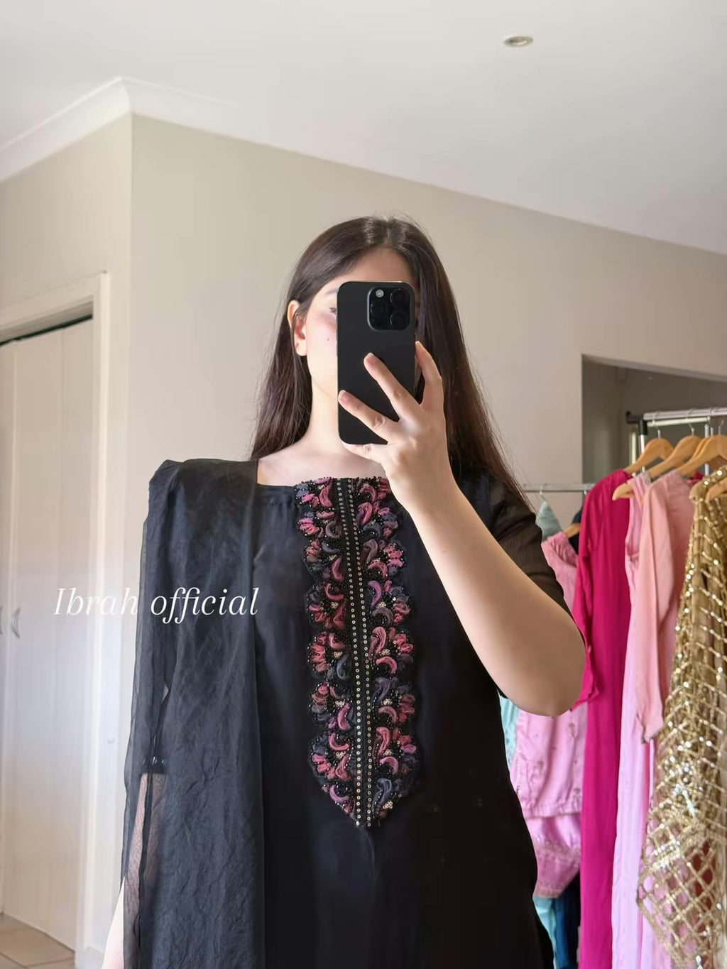 Black farshi shalwar suit| READY TO DISPATCH