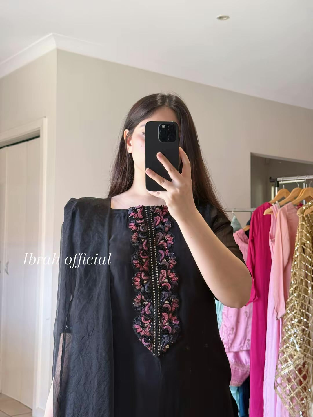Black farshi shalwar suit| READY TO DISPATCH
