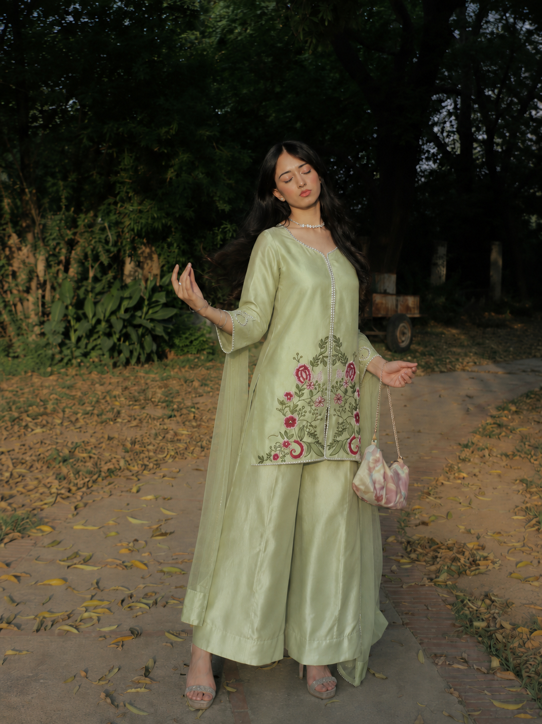Sage Flora 3-piece suit | Ready To Dispatch