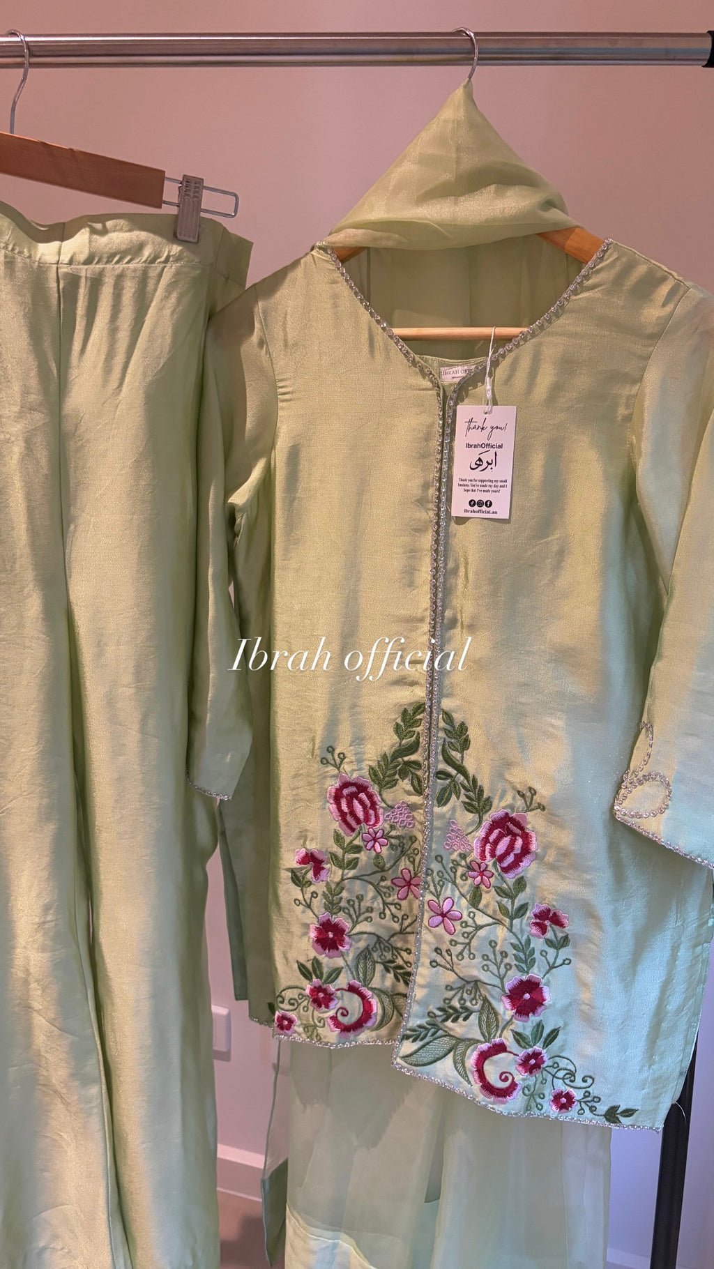 Sage Flora 3-piece suit | Ready To Dispatch