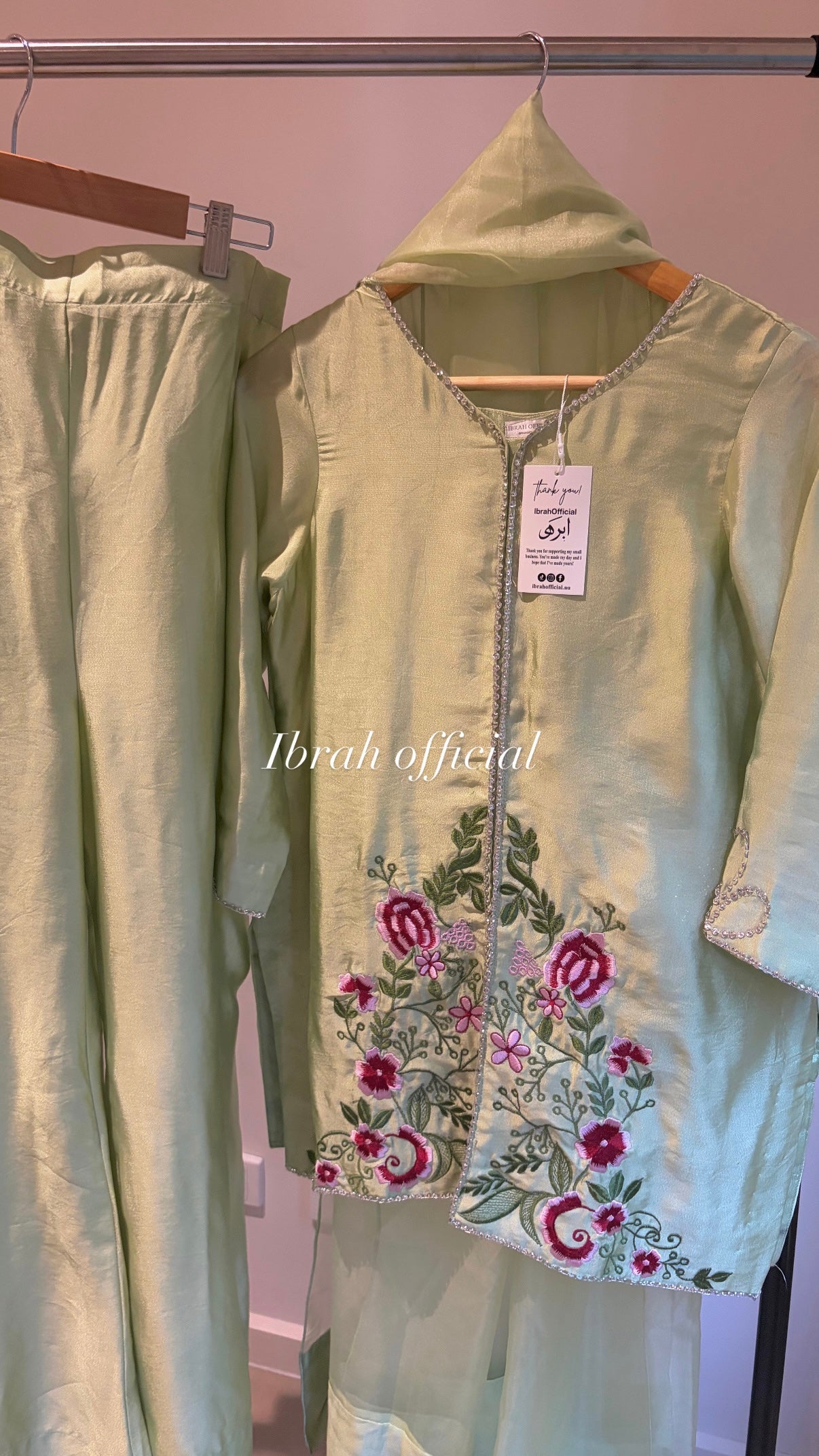Sage Flora 3-piece suit | Ready To Dispatch