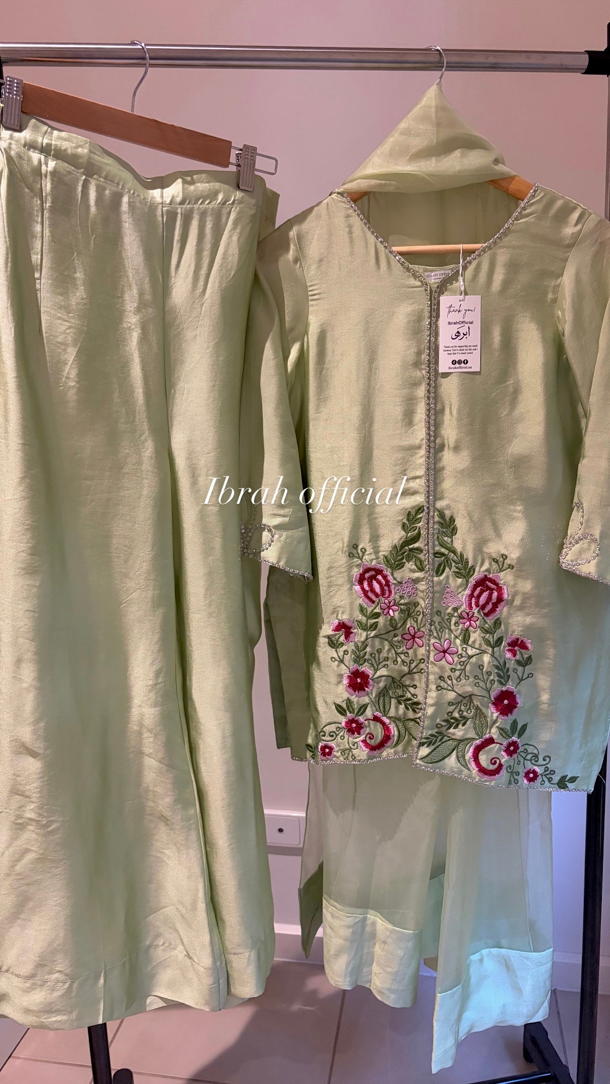 Sage Flora 3-piece suit | Ready To Dispatch