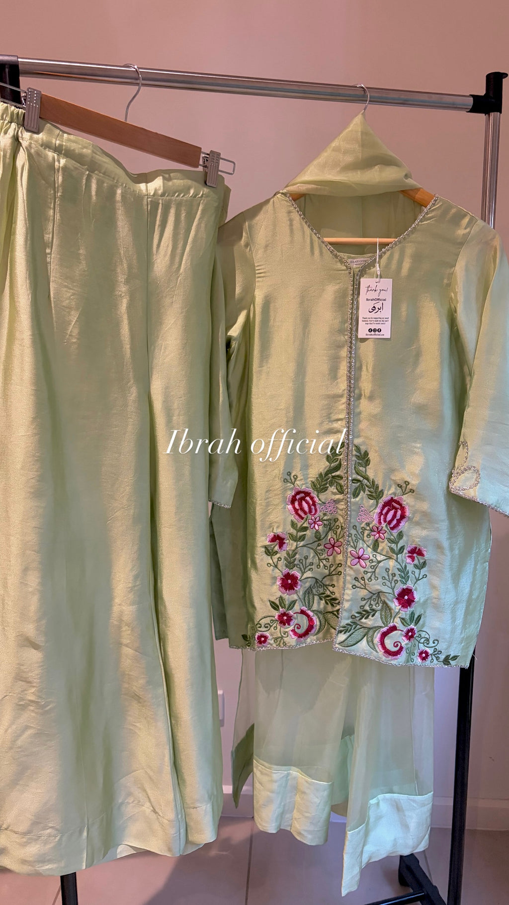 Sage Flora 3-piece suit | Ready To Dispatch
