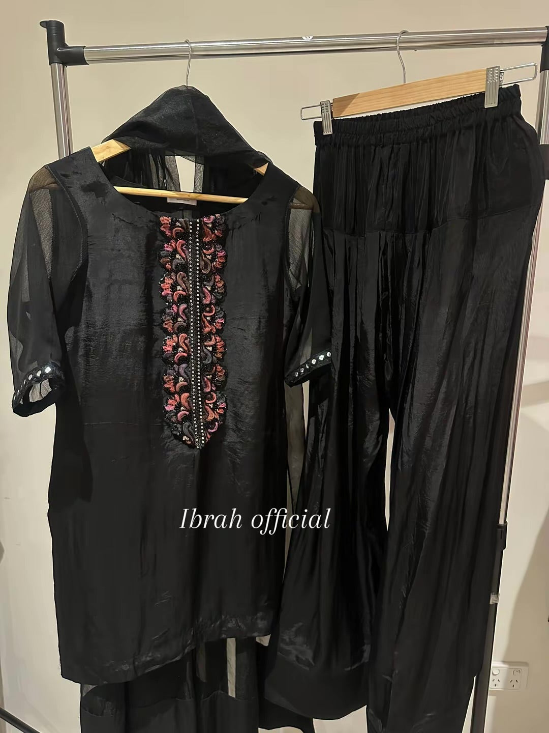 Black farshi shalwar suit| READY TO DISPATCH