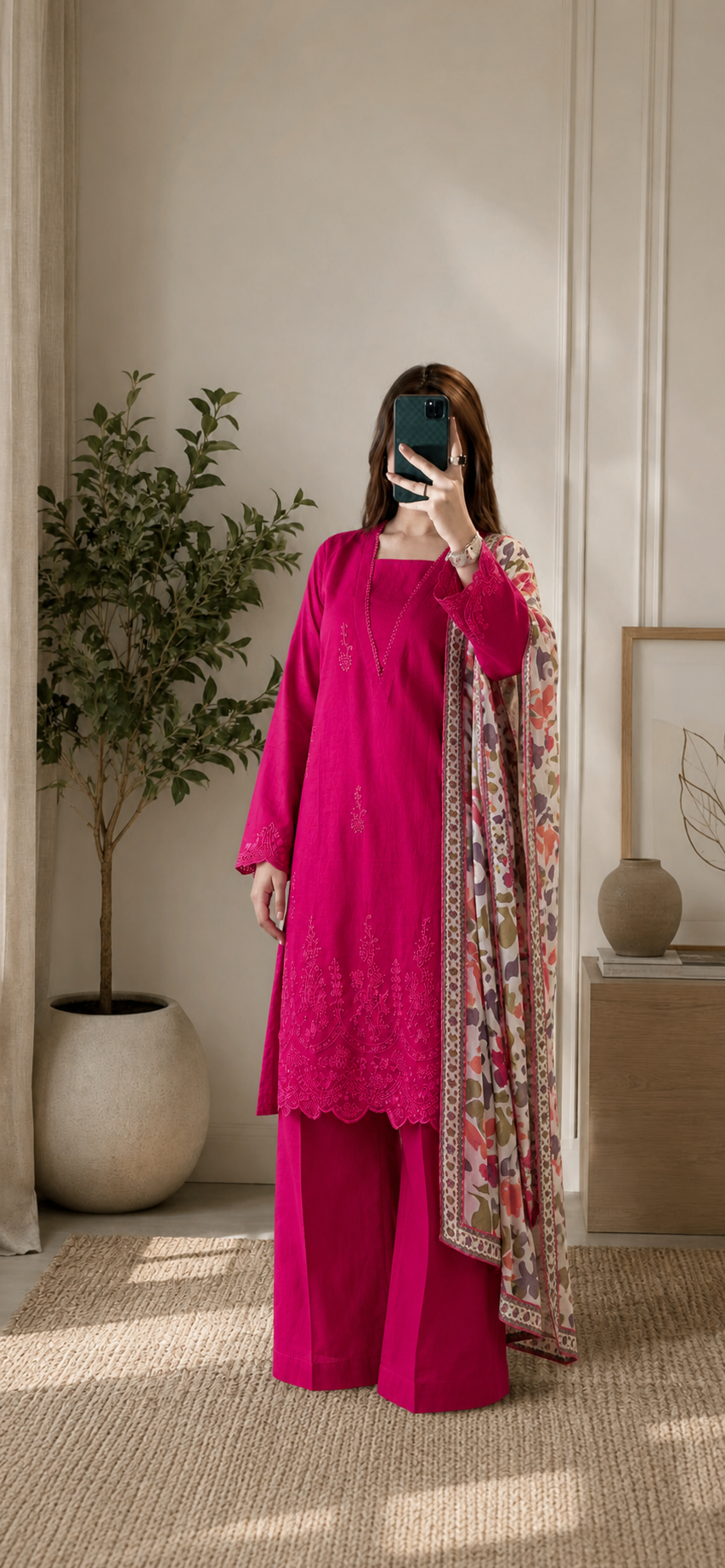 Embroidered Lawn Suit