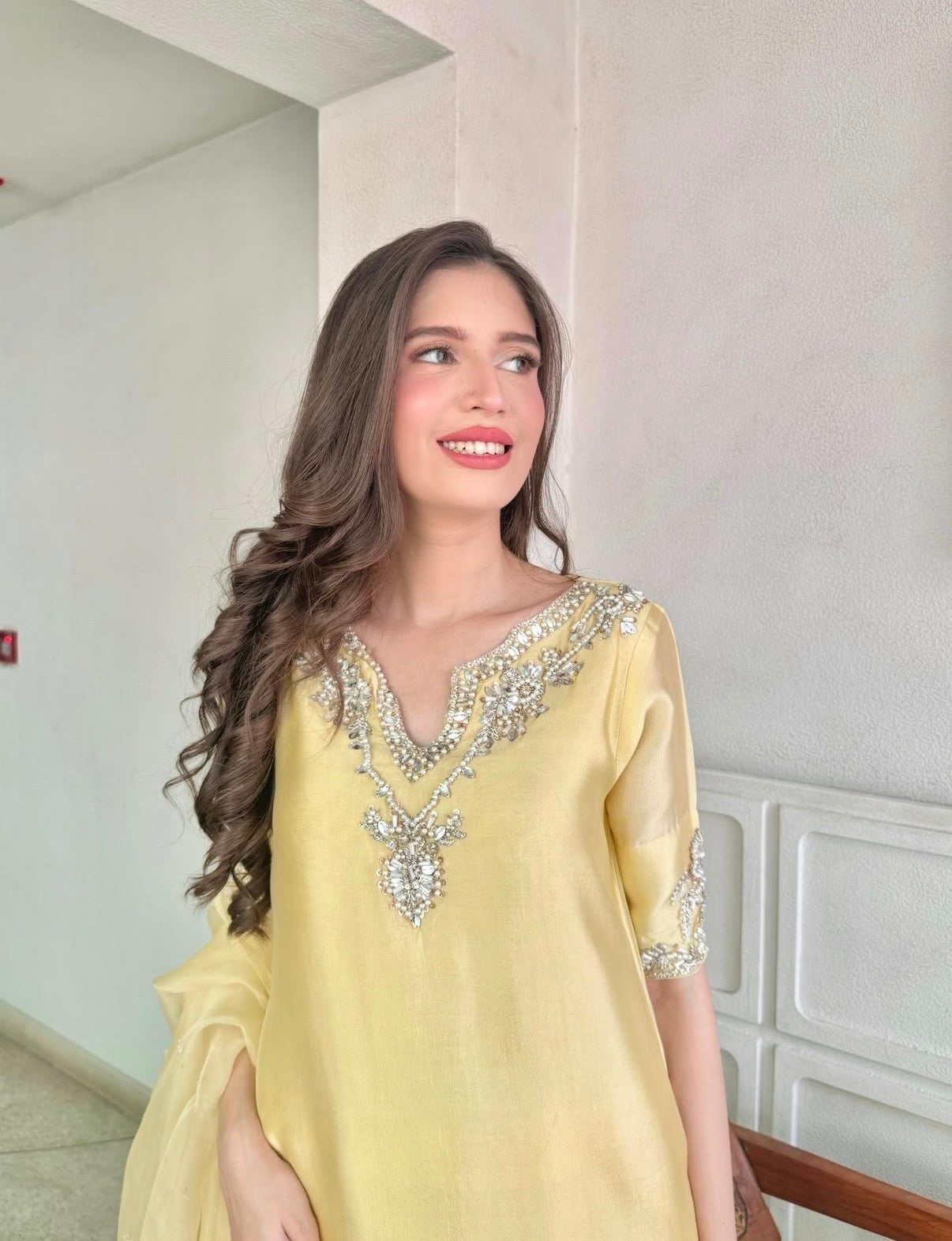 Luxury Butter yellow dress | PRE-ORDER | DELIVERY TIME: 4 WEEKS