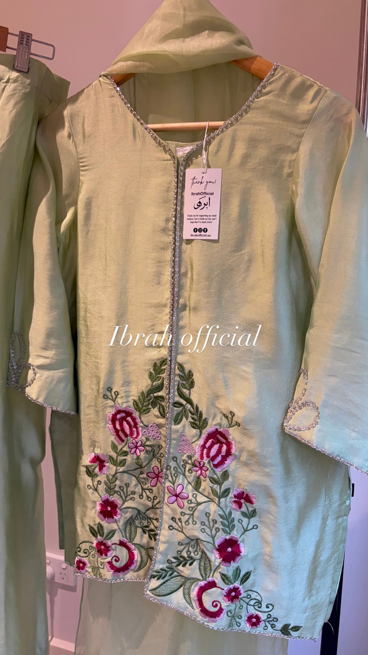 Sage Flora 3-piece suit | Ready To Dispatch