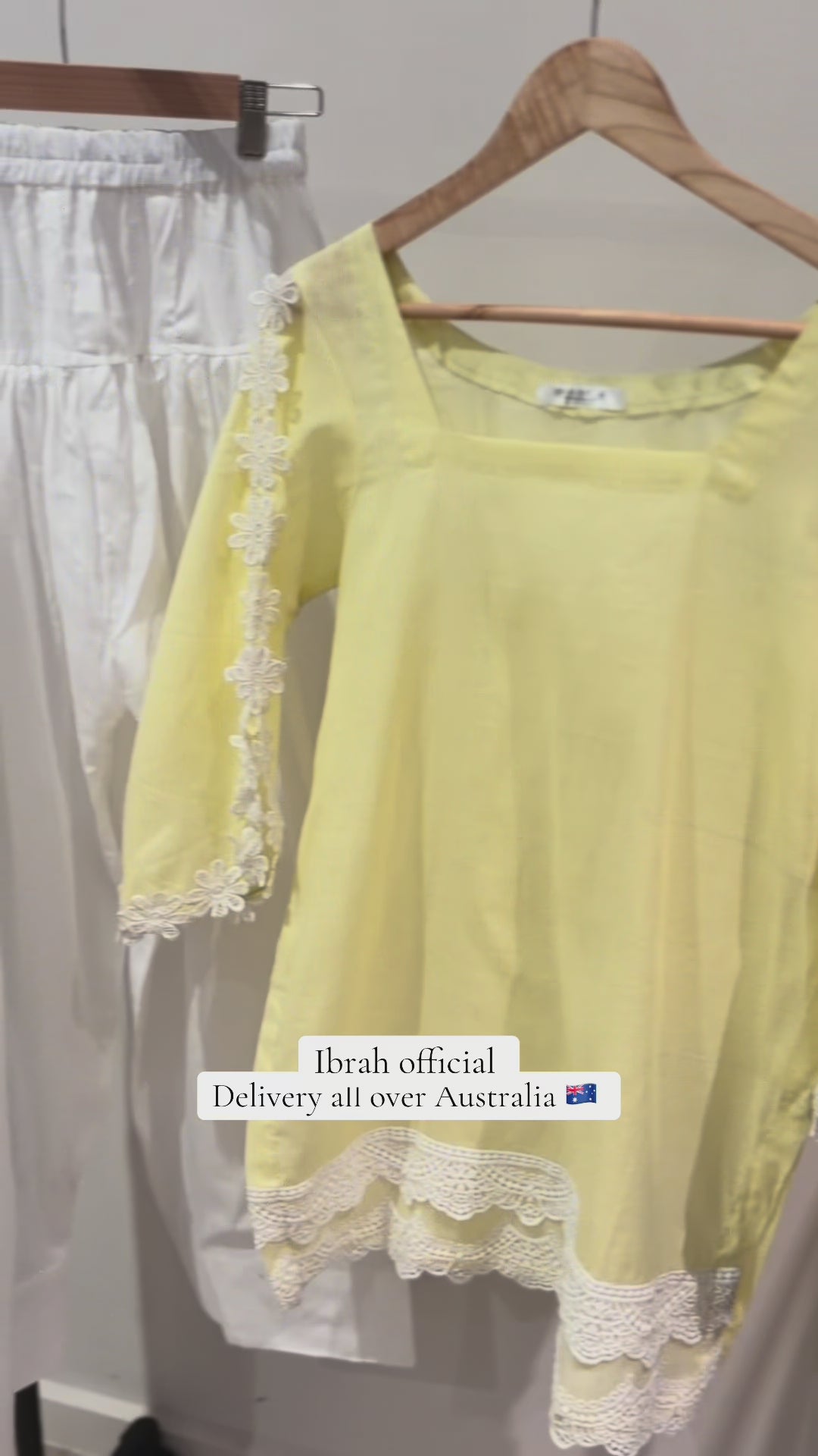 Lemon Blossom Farshi Co-ord Set