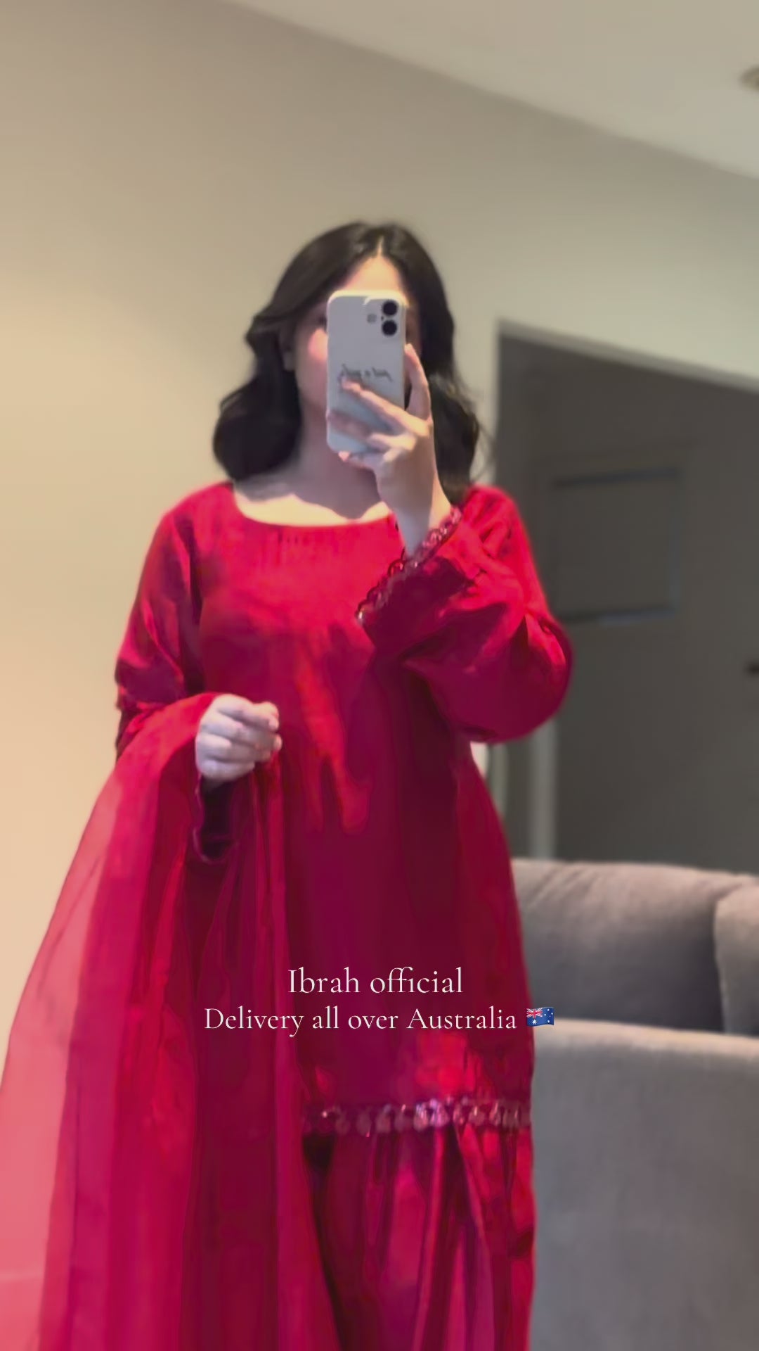 Ruby Red Luxury Sheesha Silk Suite